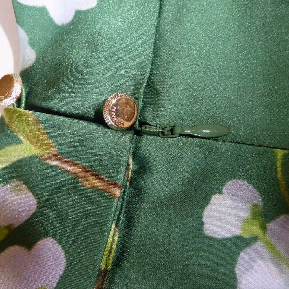 TED BAKER "JHENNI" PLAITED MIDI DRESS, NEW - Picture 9 of 10